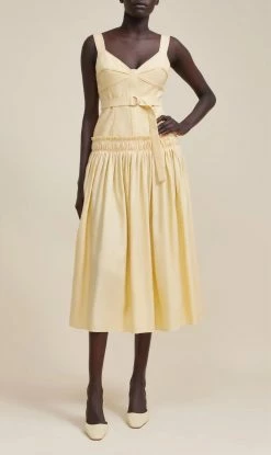 Front Page 6 ACLER | Dyer Dress - Buttermilk