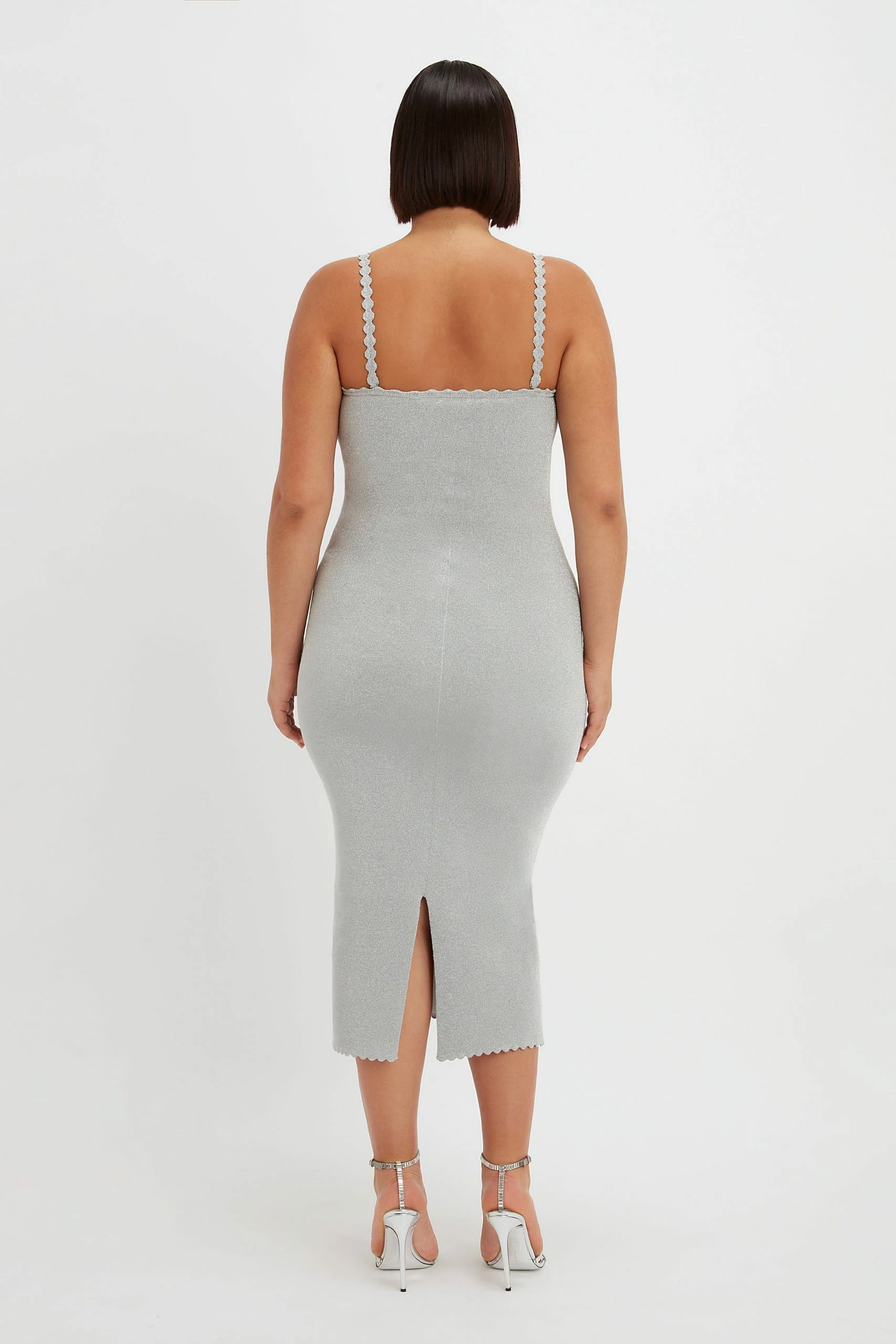 Victoria Beckham | VB Body Strapless Midi - Silver - Image 3