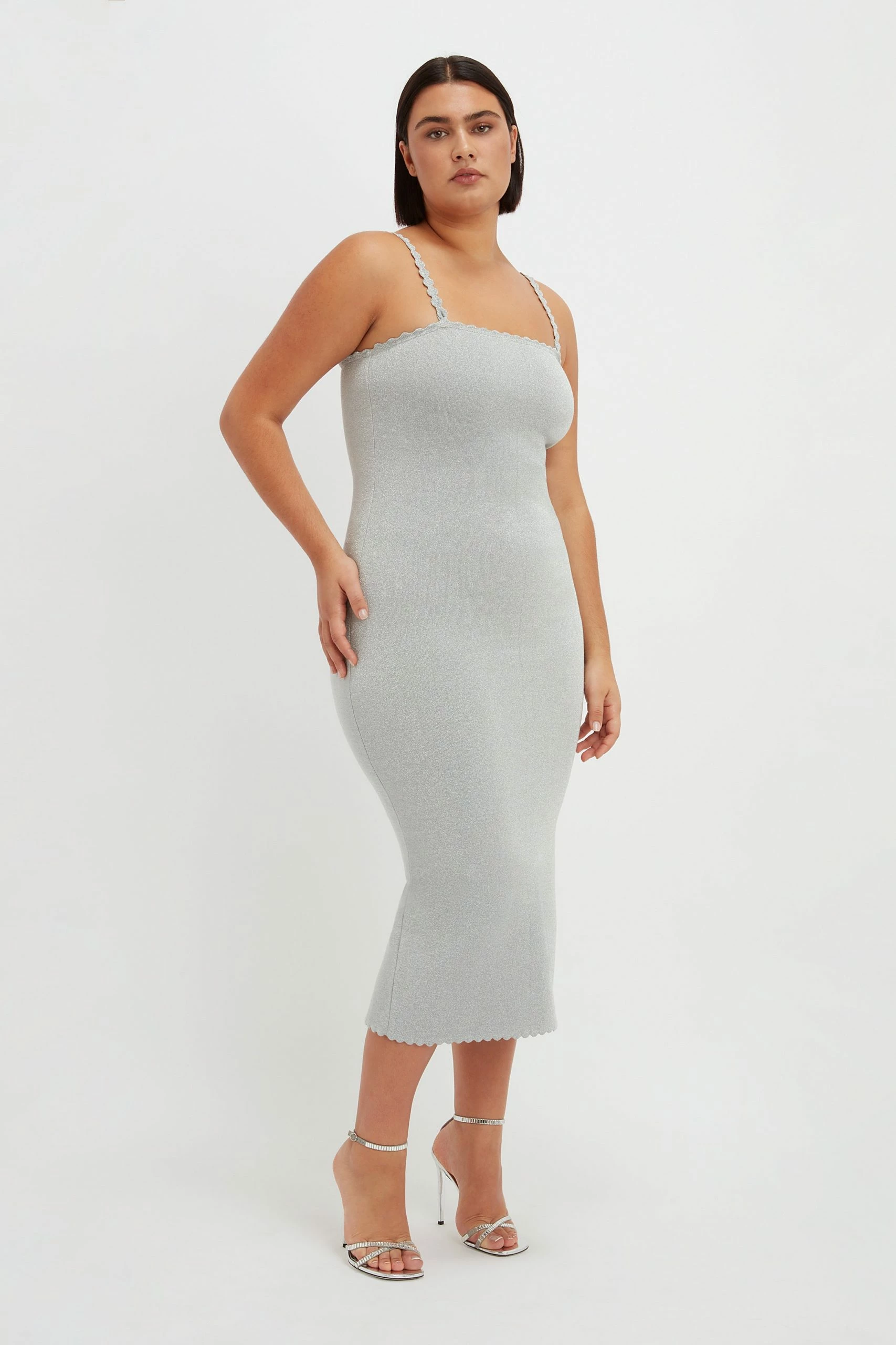 Victoria Beckham | VB Body Strapless Midi - Silver - Image 4