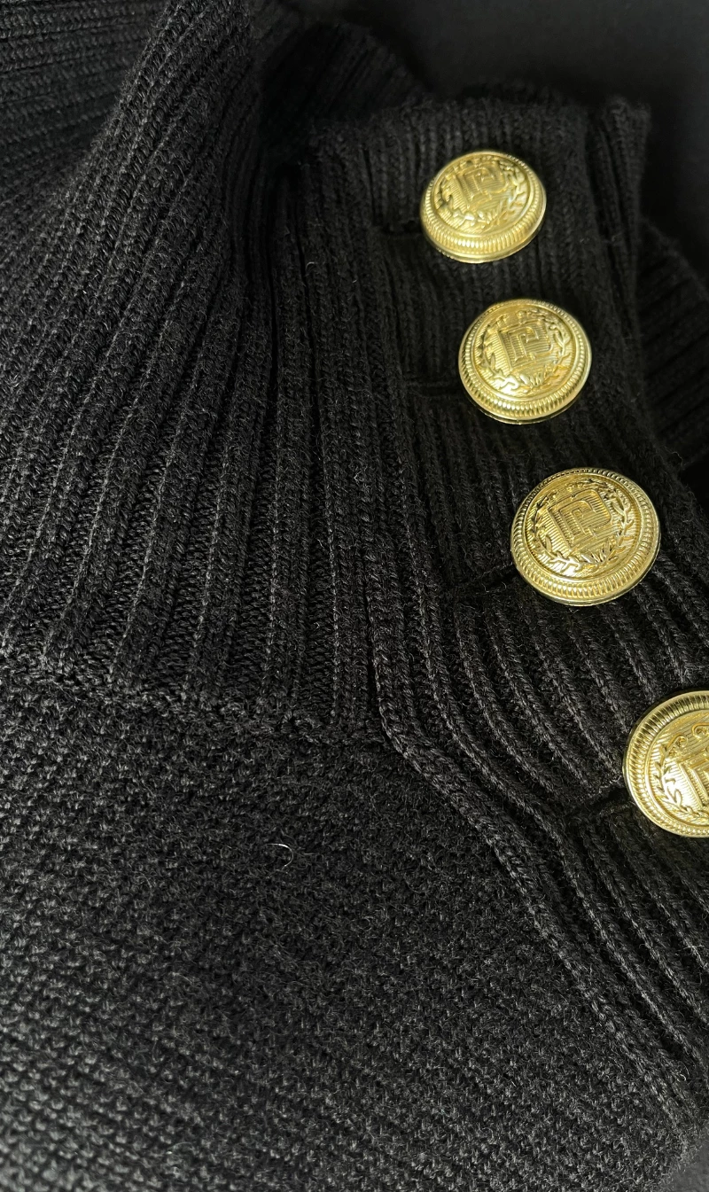 Paco Rabanne | Pull Col Roule - Black 3 Paco Rabanne | Pull Col Roule - Black - Image 3