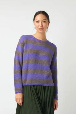 Kate Sylvester | Woolly Stripe Jumper - Violet -Acler Shop Woolly Stripe Jumper Violet 4745 1440x 610432c1 8b7c 44a0 808a 6c835f7fec0c