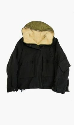 Yves Salomon | Cotton Lamb Parka - Black/Limestone