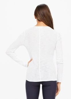 The Upside | Rib Chrissy Long Sleeve Top - White -Acler Shop apigjfbxo 22803.1641863038 scaled