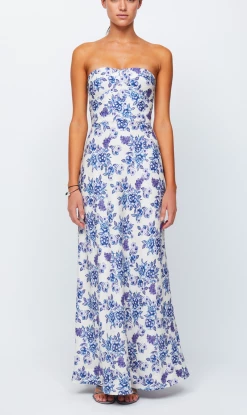 Bec + Bridge | Audette Strapless Maxi - Porcelain Floral