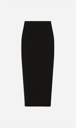St Agni | Low Waist Pencil Skirt - Black