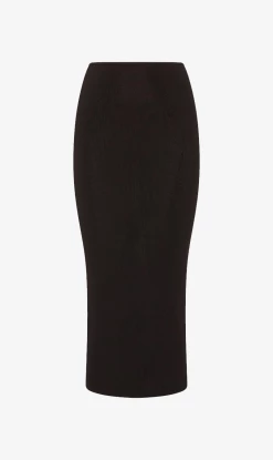 ST AGNI St. Agni | Low Waist Knit Skirt - Black