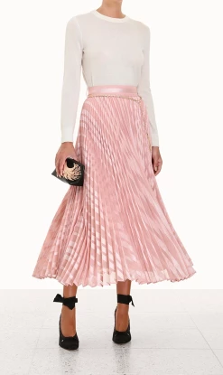 Zimmermann | Burnout Sunray Skirt - Ballet