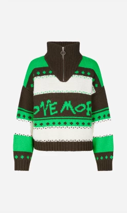 Samsoe Samsoe | Ekei Turtleneck Zip - Vibrant Green