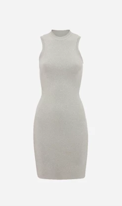 Victoria Beckham | VB Body Lurex Fitted Mini - Silver