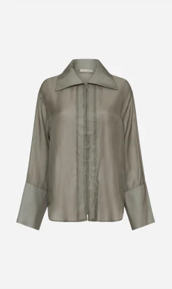 St Agni | Sheer Shirt - Castor Grey