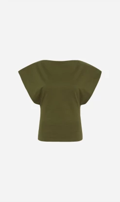 Matteau | Boat Neck Tee - Khaki