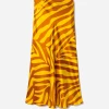 Silk Laundry | Long Bias Cut Skirt - Tiger Matisse