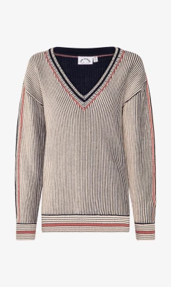 The Upside | Louie Knit Sweater - Navy/Cream