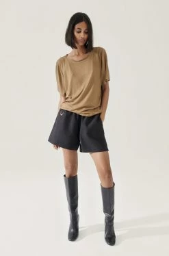 Silk Laundry | Ribbed T-Shirt - Kangaroo -Acler Shop media 1200x 2d1758ab e581 4cae 9306 0b383db8591e