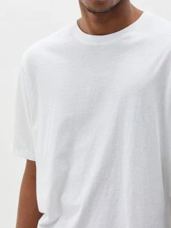 Bassike Mens | Slim Fit T.Shirt - White -Acler Shop mensslimfitt.shirt white 2 detail 1 2000x 0c743573 89c0 45a9 a844 08d0fca7cece