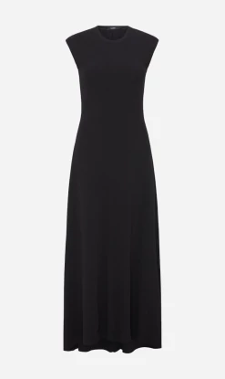 Bassike | Open Back Muscle Tank Dress - Black
