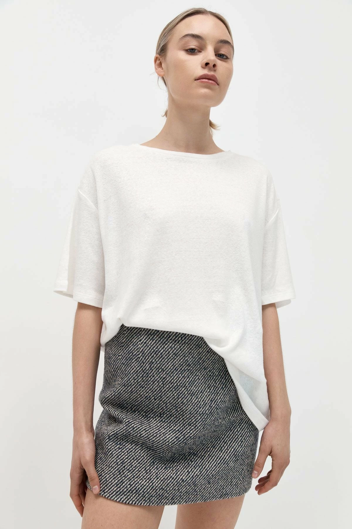 ST AGNI ST. AGNI | Basic Jersey Masaki Tee - White 4 ST AGNI ST. AGNI | Basic Jersey Masaki Tee - White - Image 4