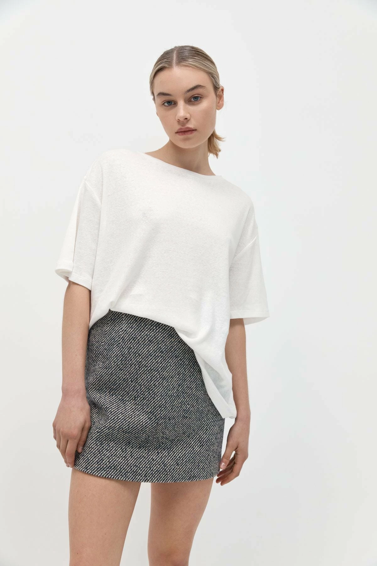 ST AGNI ST. AGNI | Basic Jersey Masaki Tee - White 2 ST AGNI ST. AGNI | Basic Jersey Masaki Tee - White - Image 2