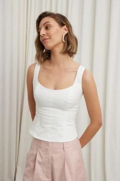 Caitlin Crisp | Daisy Bodice - White 13 Caitlin Crisp | Daisy Bodice - White -Acler Shop p c1b379e4 7825 4102 9411 bf1950921637 scaled