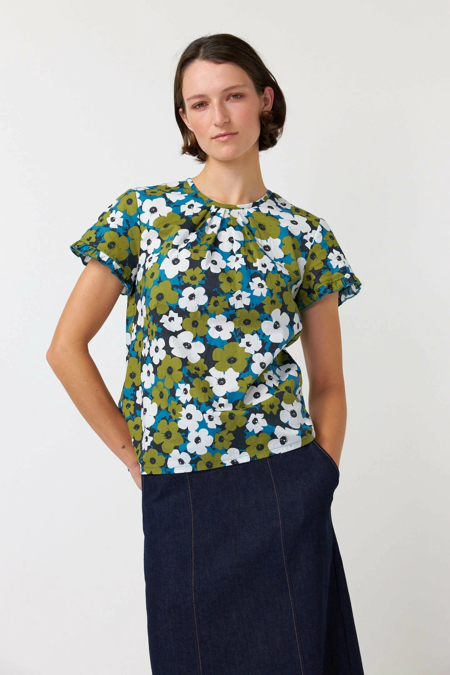 Kate Sylvester | Pop Top - Ivory Olive 2 Kate Sylvester | Pop Top - Ivory Olive - Image 2