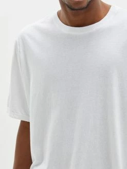 Bassike | Regular Fit T.Shirt - White -Acler Shop regulart.shirtwitharmyshort newcore detail 1 2000x c74ab20f fc17 440d b50c 9b56e839e08d