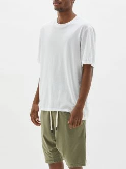 Bassike | Regular Fit T.Shirt - White -Acler Shop regulart.shirtwitharmyshort newcore side 2000x 1096e388 c186 4636 9bf3 d219a59c487b