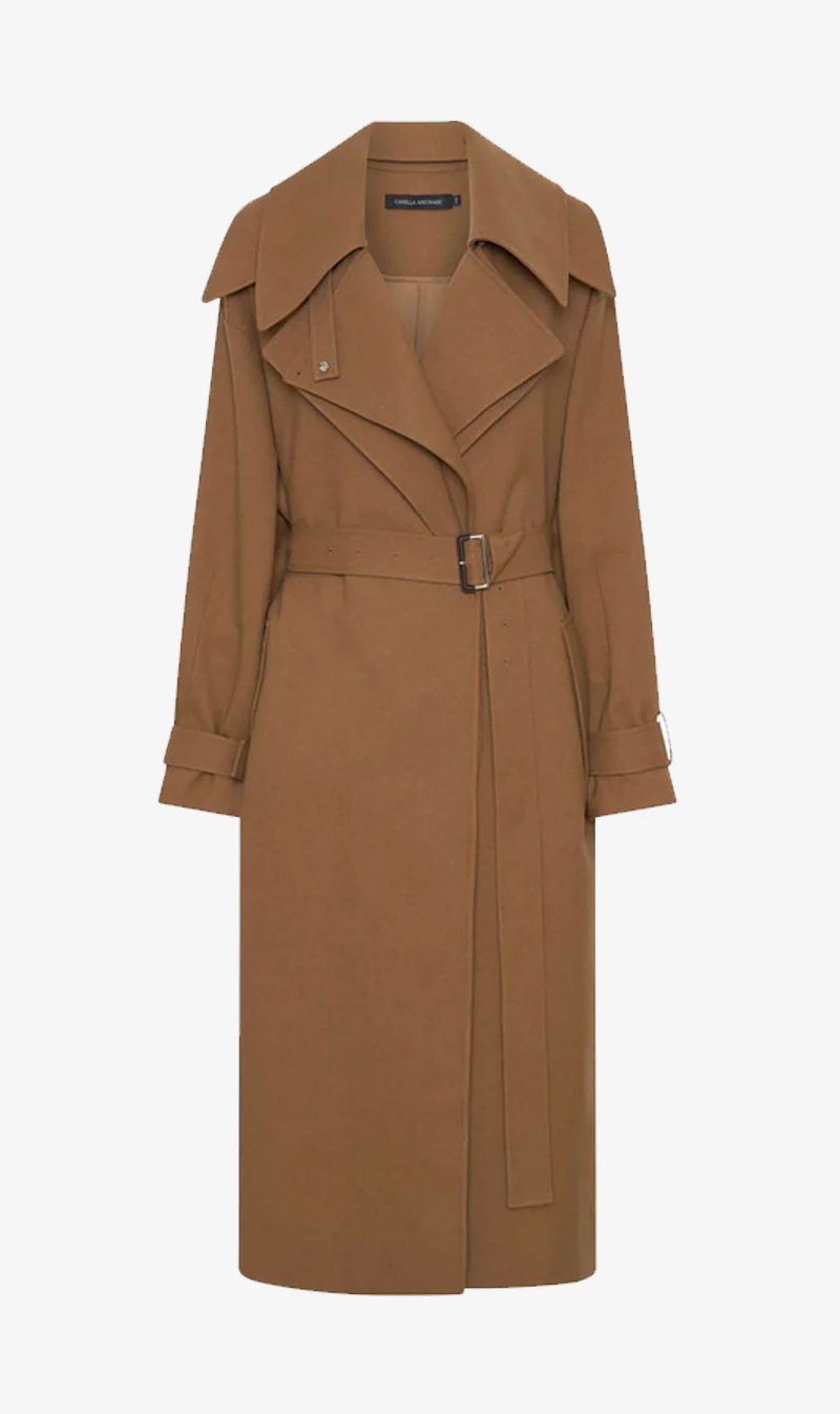 Camilla And Marc | Selby Trench Coat - Walnut 1 Camilla And Marc | Selby Trench Coat - Walnut