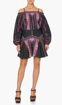 Camilla | Mini Skirt With Shaped Yoke - Mina Mina