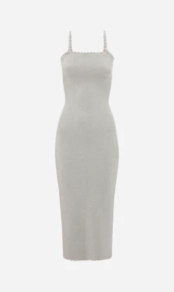 Victoria Beckham | VB Body Strapless Midi - Silver