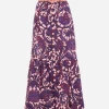 Zimmermann | Tiggy Frill Hem Midi Skirt - Lilac/Pink Paisley