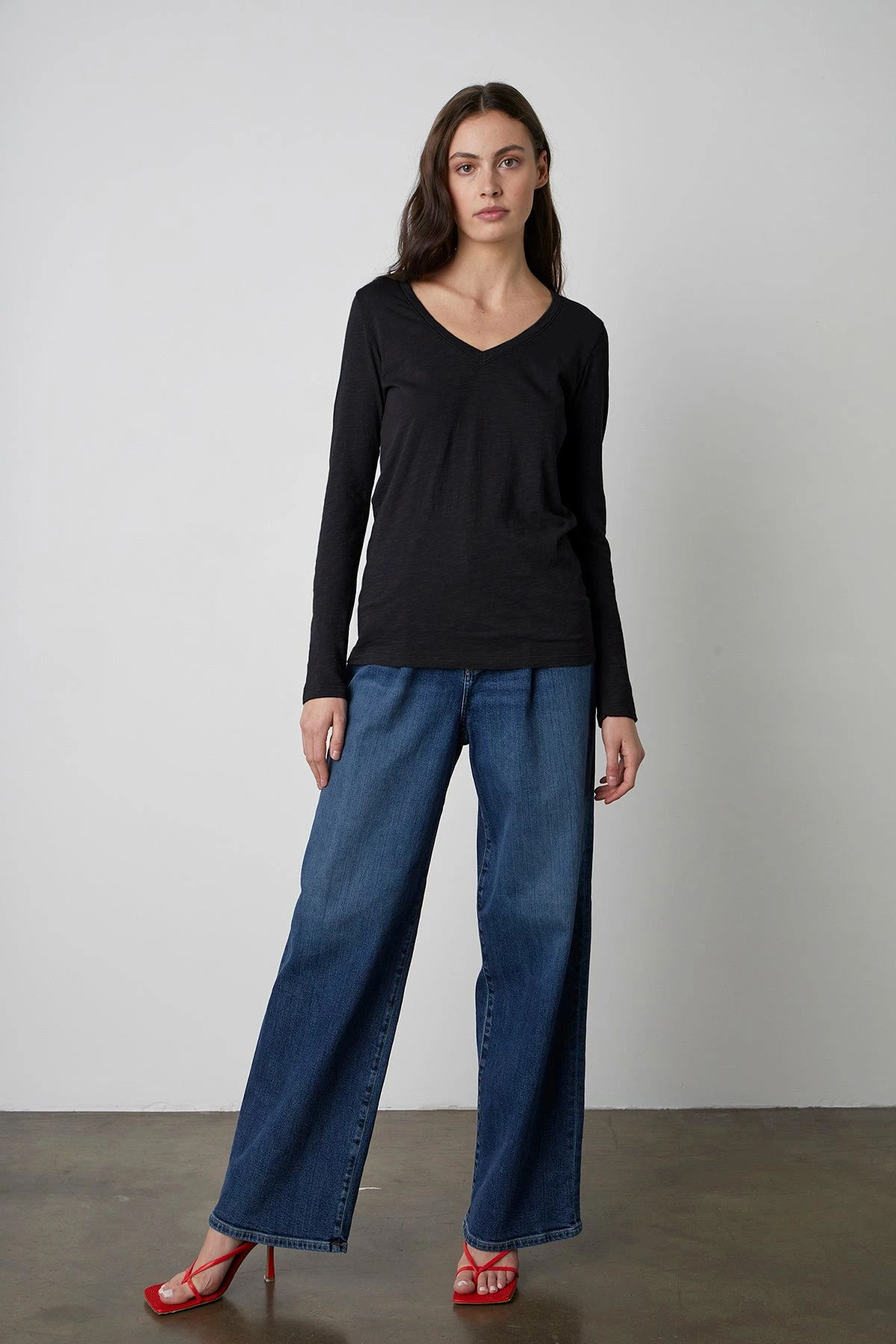 Velvet | Blaire Original Slub Tee - Black 2 Velvet | Blaire Original Slub Tee - Black - Image 2