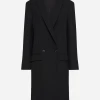 ST AGNI St. Agni | Double Breasted Wool Coat - Black
