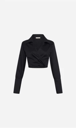 ST AGNI St. Agni | Wrap Shirt - Black