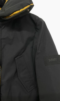 Yves Salomon | Down Jacket 60 Bach - Noir Golden Brown -Acler Shop yves11 ecb113ed 108f 4506 b0ac ea7746aee7ee