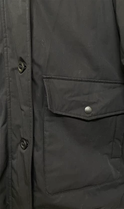 YVES SALOMON | Down Coat 83CM Bach - Noir/Golden Brown -Acler Shop yves31