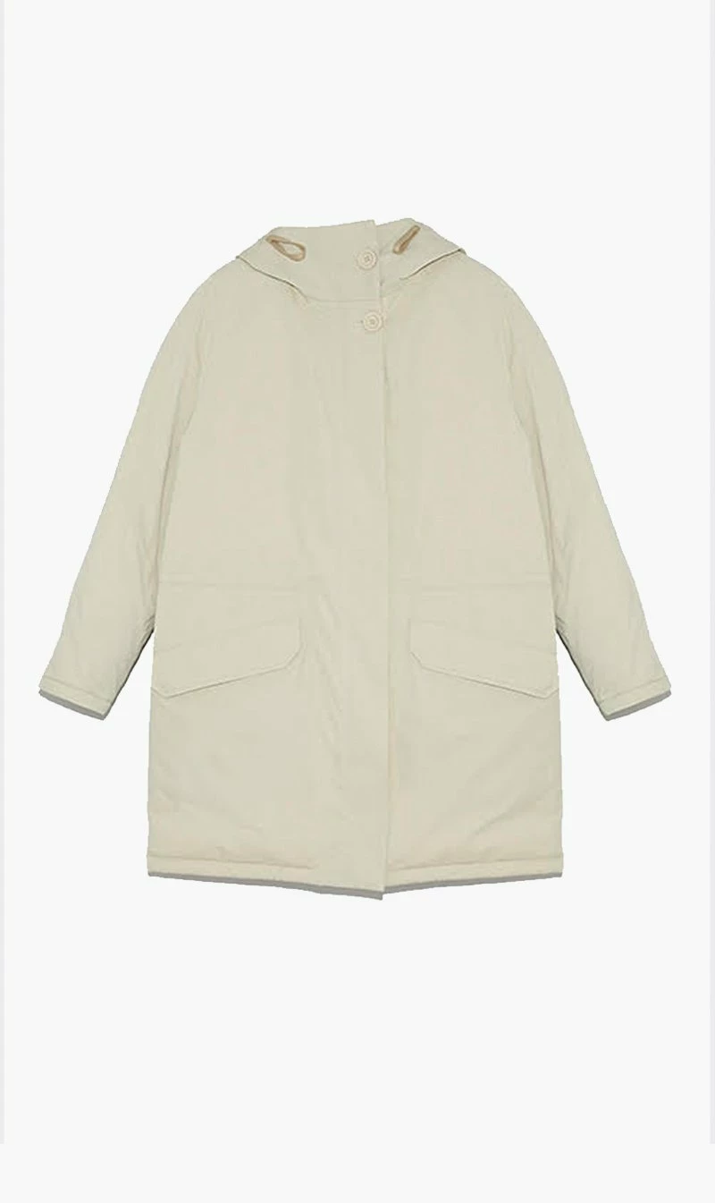 Yves Salomon | Bachette Fox Parka - Desert Wind/Ivoire 1 Yves Salomon | Bachette Fox Parka - Desert Wind/Ivoire