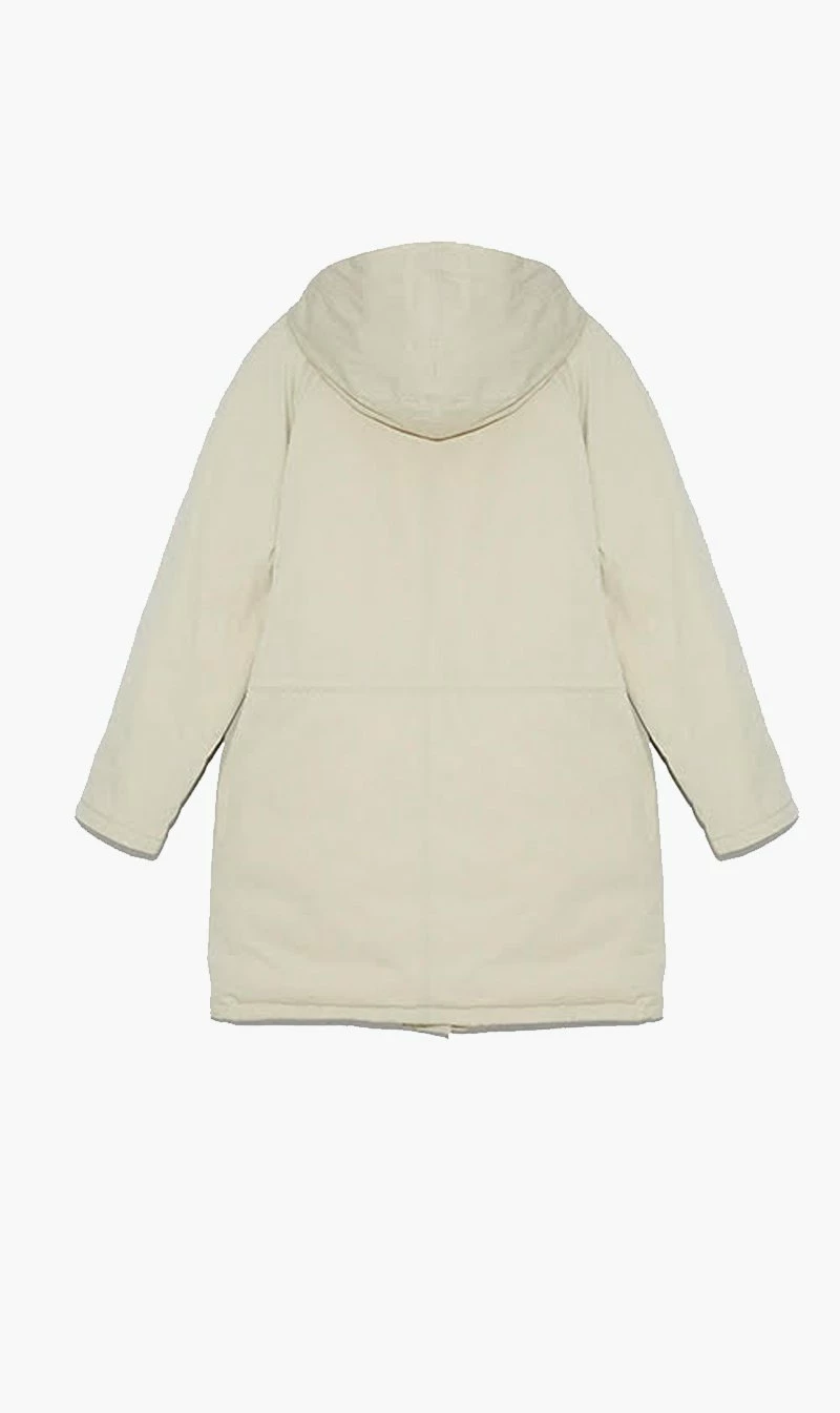 Yves Salomon | Bachette Fox Parka - Desert Wind/Ivoire 2 Yves Salomon | Bachette Fox Parka - Desert Wind/Ivoire - Image 2